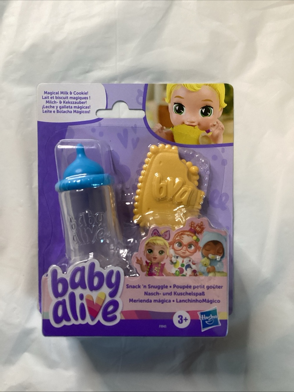 Baby Alive Snack 'n' Snuggle Blue Bottle & Yellow Biscuit Play Set